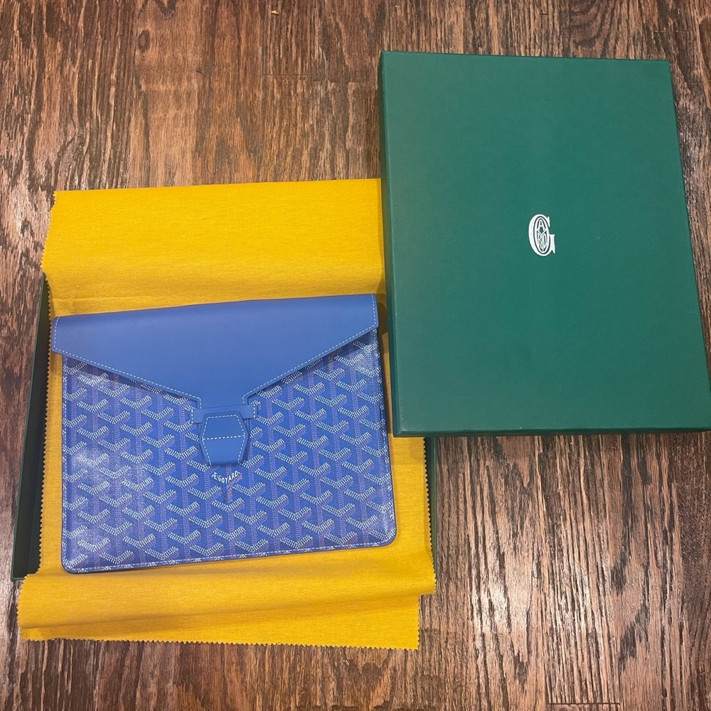 Goyard Camondo 2 Pouch Coated Canvas Clutch